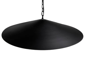 Noir Lark Pendant Light - Minimalist Matte Black Fixture for Modern Spaces, Ideal for Dining & Living Areas PZ043MTB