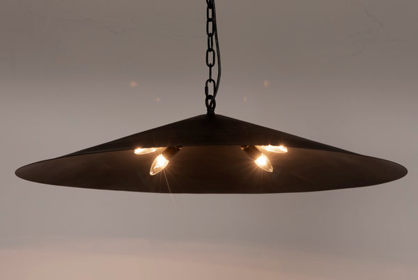 Noir Lark Pendant Light - Minimalist Matte Black Fixture for Modern Spaces, Ideal for Dining & Living Areas PZ043MTB