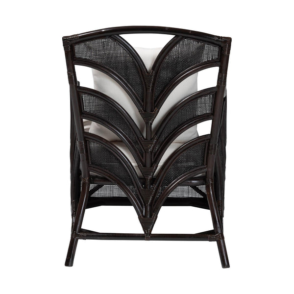 Bali & Pari Paden Handwoven Rattan Armchair Sustainably Crafted Boho Accent Seat