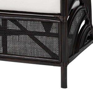 Bali & Pari Paden Handwoven Rattan Armchair Sustainably Crafted Boho Accent Seat