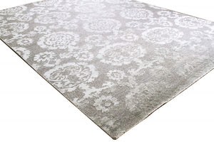 Pasargad Luxurious Hand-knotted Silk & Wool Area Rug - Stylish, Durable Elegance For Any Space   Pale-294-3 9x12