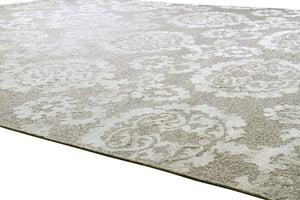 Pasargad Luxurious Hand-knotted Silk & Wool Area Rug - Stylish, Durable Elegance For Any Space   Pale-294-3 9x12