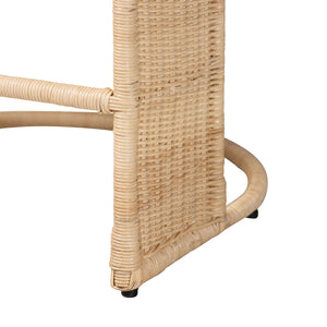 Bali & Pari Handcrafted Rattan Counterstool with Metal Frame for Kitchen or Bar