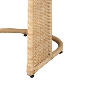 Bali & Pari Handcrafted Rattan Dining Chair with Cushion Bohemian Coastal Artisan