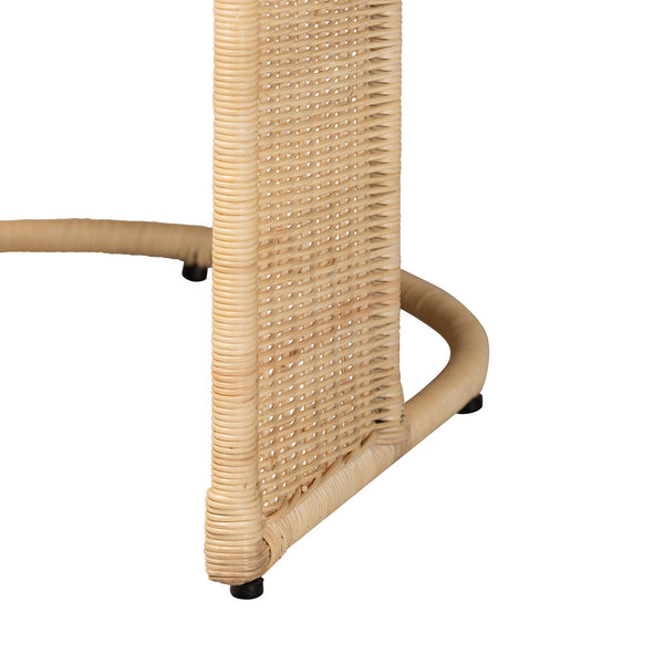 Bali & Pari Handcrafted Rattan Dining Chair with Cushion Bohemian Coastal Artisan