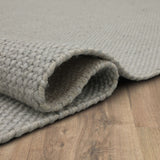 Karastan Rugs Paloma By Drew & Jonathan Home Paloma Hand Loomed Flatwoven Wool Casual Area Rug Pearl 10' x 14'