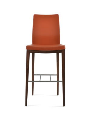 Soho Concept Pasha Wood Dining Chair Collection - Stylish Barstools & Counterstools With Premium Fabric Choices Walnut  Soho-concept-dining-chair-09064