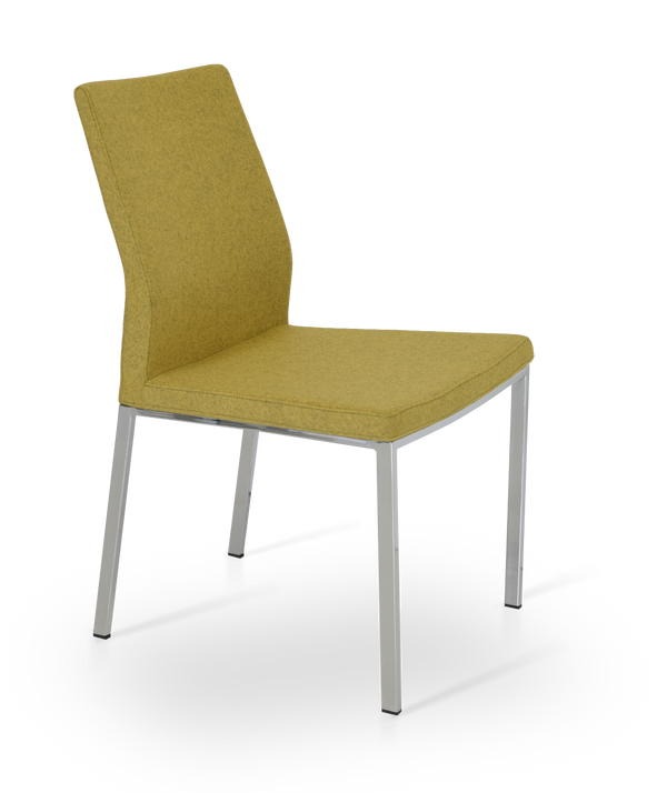 Soho Concept Pasha Metal Dining Chair - Modern Chrome Base, Stylish Fabric Options & 10-year Guarantee For Durability Chrome  Soho-concept-dining-chair-04706