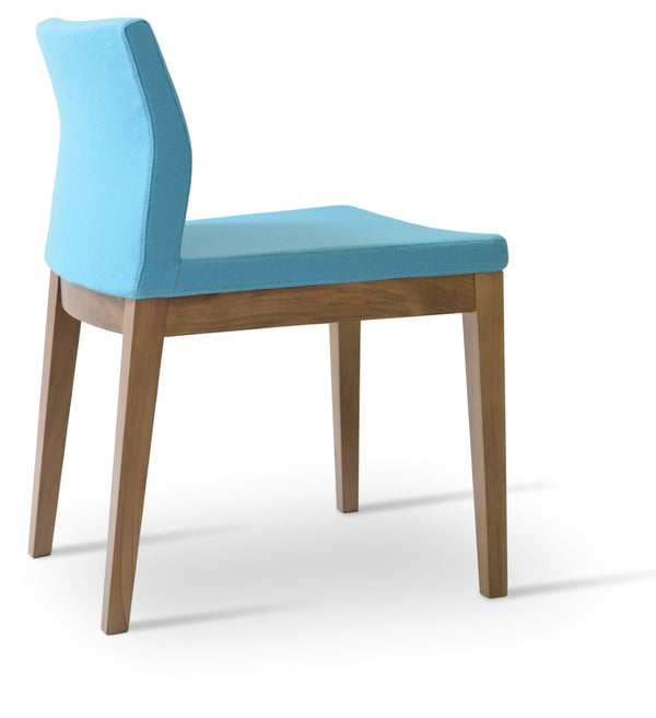 Soho Concept Pasha Wood Dining Chair In Amber – Stylish Camira Blazer Wool Fabric With 10-year Guarantee! Walnut,Turquoise  Soho-concept-dining-chair-04790