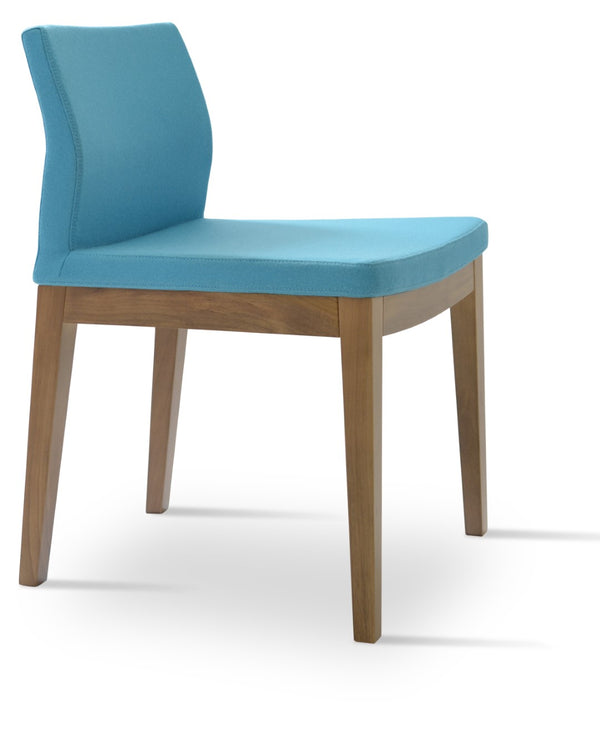Soho Concept Pasha Wood Dining Chair In Amber – Stylish Camira Blazer Wool Fabric With 10-year Guarantee! Walnut,Turquoise  Soho-concept-dining-chair-04790
