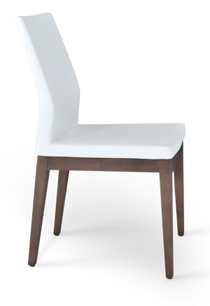 Soho Concept Pasha Wood Dining Chair - Stylish Leatherette Seating With 2-year Guarantee, Limited Stock Available! Walnut,White  Soho-concept-dining-chair-04897