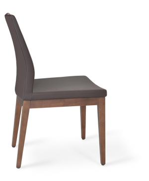Soho Concept Pasha Wood Dining Chair - Stylish Leatherette Seating With 2-year Guarantee, Limited Stock Available! Walnut,Brown  Soho-concept-dining-chair-04909