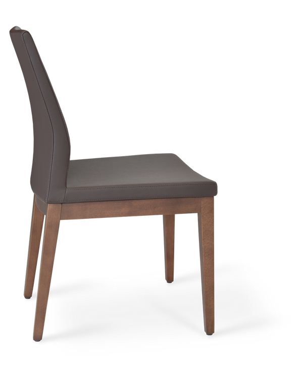 Soho Concept Pasha Wood Dining Chair - Stylish Leatherette Seating With 2-year Guarantee, Limited Stock Available! Walnut,Brown  Soho-concept-dining-chair-04909