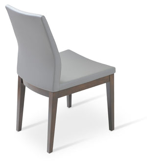 Soho Concept Pasha Wood Dining Chair - Elegant Upholstered Comfort In Beech, 10-year Guarantee & Stylish Options Grey  Soho-concept-dining-chair-04905