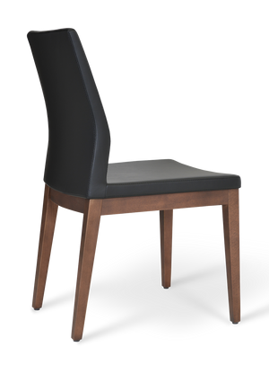 Soho Concept Pasha Wood Dining Chair - Stylish Leatherette Seating With 2-year Guarantee, Limited Stock Available! Walnut,Black  Soho-concept-dining-chair-04895