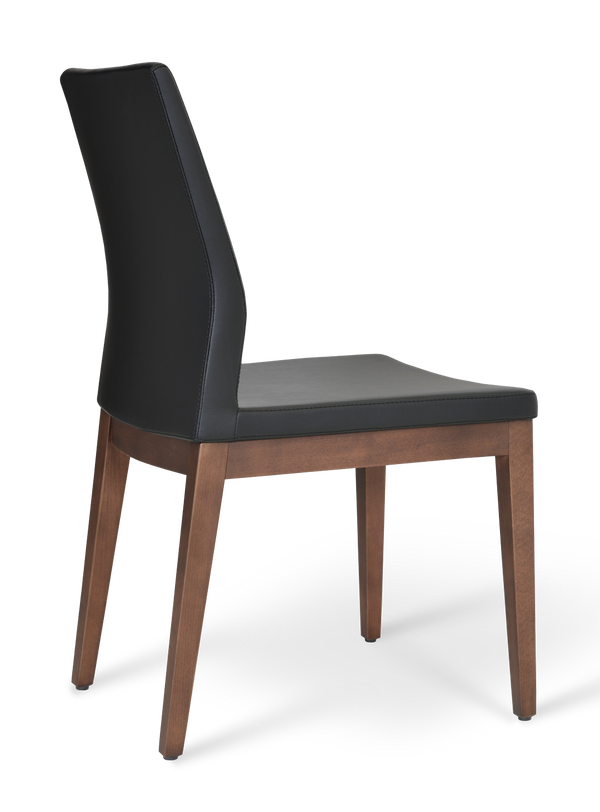 Soho Concept Pasha Wood Dining Chair - Stylish Leatherette Seating With 2-year Guarantee, Limited Stock Available! Walnut,Black  Soho-concept-dining-chair-04895