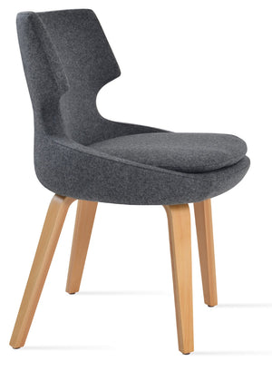 Soho Concept Patara Plywood Dining Chair With Premium Camira Wool Fabric & 10-year Guarantee – Stylish Comfort! Natural  Soho-concept-dining-chair-05488