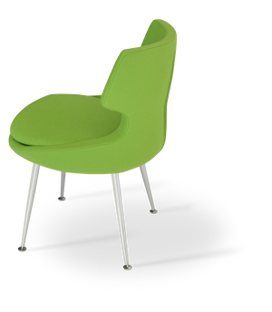 Soho Concept Patara Wire Dining Chair - Premium Camira Blazer Wool, 10-year Guarantee, Chic Chrome & Colors Chrome  Soho-concept-dining-chair-05099