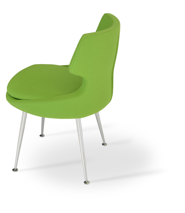 Soho Concept Patara Wire Dining Chair - Premium Camira Blazer Wool, 10-year Guarantee, Chic Chrome & Colors Chrome  Soho-concept-dining-chair-05099
