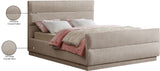 Paxton Beige Chenille Fabric Full Bed PaxtonBeige-F Meridian Furniture