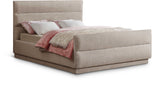 Paxton Beige Chenille Fabric Full Bed PaxtonBeige-F Meridian Furniture