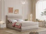 Paxton Beige Chenille Fabric Full Bed PaxtonBeige-F Meridian Furniture