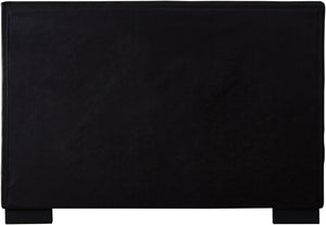 Paxton Black Chenille Fabric Queen Bed PaxtonBlack-Q Meridian Furniture