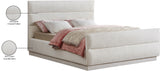 Paxton Cream Chenille Fabric Full Bed PaxtonCream-F Meridian Furniture