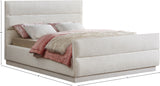 Paxton Cream Chenille Fabric Full Bed PaxtonCream-F Meridian Furniture