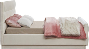 Paxton Cream Chenille Fabric Full Bed PaxtonCream-F Meridian Furniture