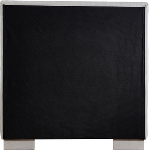 Paxton Cream Chenille Fabric Twin Bed PaxtonCream-T Meridian Furniture