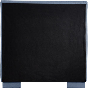 Paxton Light Blue Chenille Fabric Twin Bed PaxtonLtBlu-T Meridian Furniture