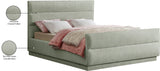 Paxton Mint Chenille Fabric King Bed PaxtonMint-K Meridian Furniture