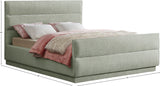 Paxton Mint Chenille Fabric King Bed PaxtonMint-K Meridian Furniture