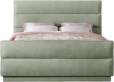 Paxton Mint Chenille Fabric King Bed PaxtonMint-K Meridian Furniture