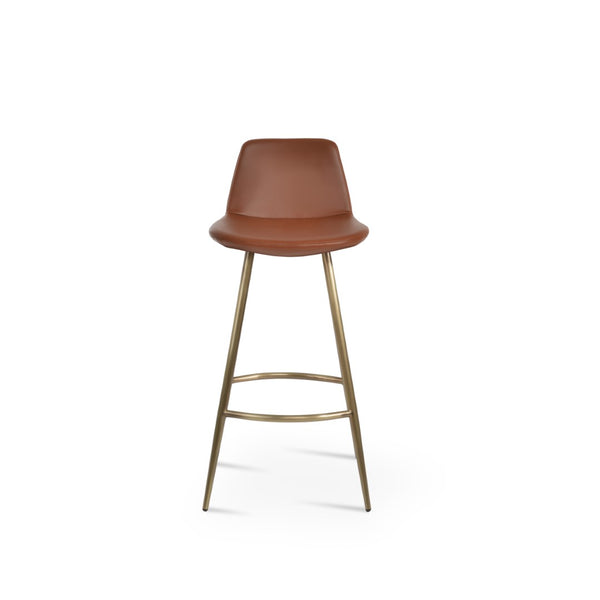 Soho Concept Pera Galata Barstools & Counterstools - Stylish Boucle, Velvet, Nubuck Fabrics | Durable 10-year Warranty Brass Steel Tubular Legs Soho-concept-dining-chair-09419