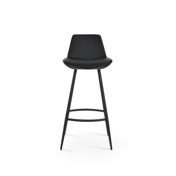 Soho Concept Pera Galata Barstools & Counterstools - Stylish Boucle, Velvet, Nubuck Fabrics | Durable 10-year Warranty Black Steel Tubular Legs Soho-concept-dining-chair-09428