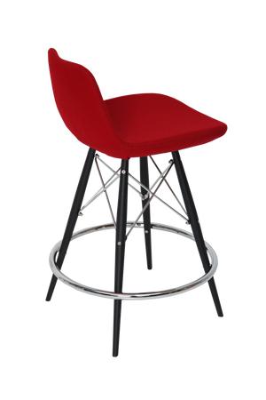 Soho Concept Pera Mw Barstools & Counterstools - Stylish Ergonomic Design, Durable Wool Fabric, 10-year Guarantee Red  Soho-concept-dining-chair-09493