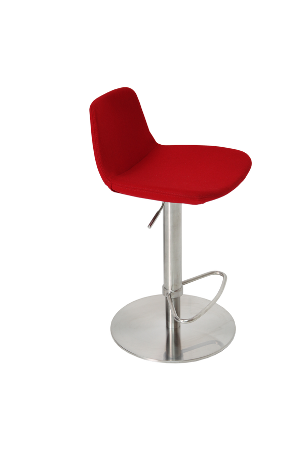 Soho Concept Pera Adjustable Barstools & Counterstools - Stylish Dark Grey Wool, 10-year Guarantee, Max Comfort! Red  Soho-concept-dining-chair-09518