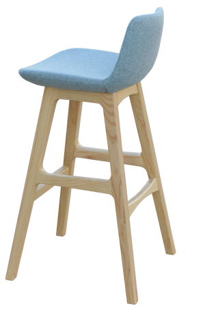 Soho Concept Pera Wood Barstools & Counterstools In Elegant Camira Blazer Wool With 10-year Guarantee & Swivel Option Ash,Blue  Soho-concept-dining-chair-09614