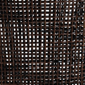 Bali & Pari Petra Handwoven Rattan Wingback Counter Stool with Upholstered Seat