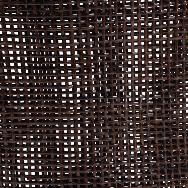 Bali & Pari Petra Handwoven Rattan Wingback Dining Chairs Coastal Boho Set of 2