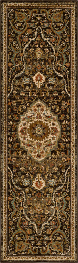 Petra Charcoal 2' 4" x 7' 10" Area Rug Karastan Rugs