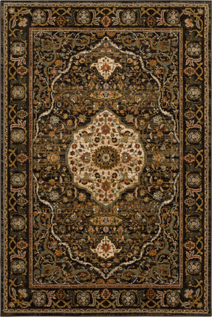 Petra Charcoal 3' 5" x 5' 5" Area Rug Karastan Rugs