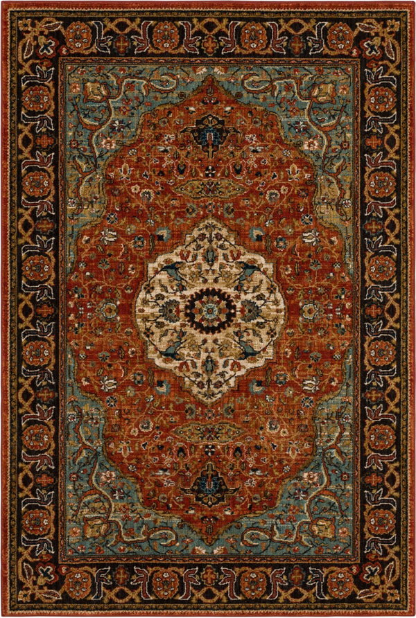Petra Multi 3' 5" x 5' 5" Area Rug Karastan Rugs