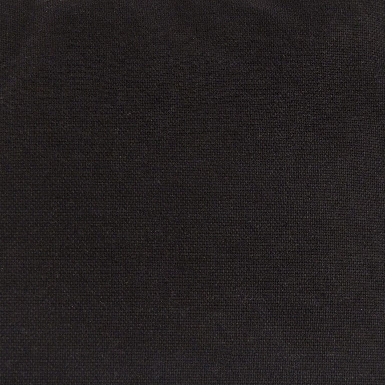 Zentique Black 20x20 Linen Accent Pillow with Plush Fill — Matte Modern Throw Cushion for Sofas Beds Chairs (93 characters) Pillow C026