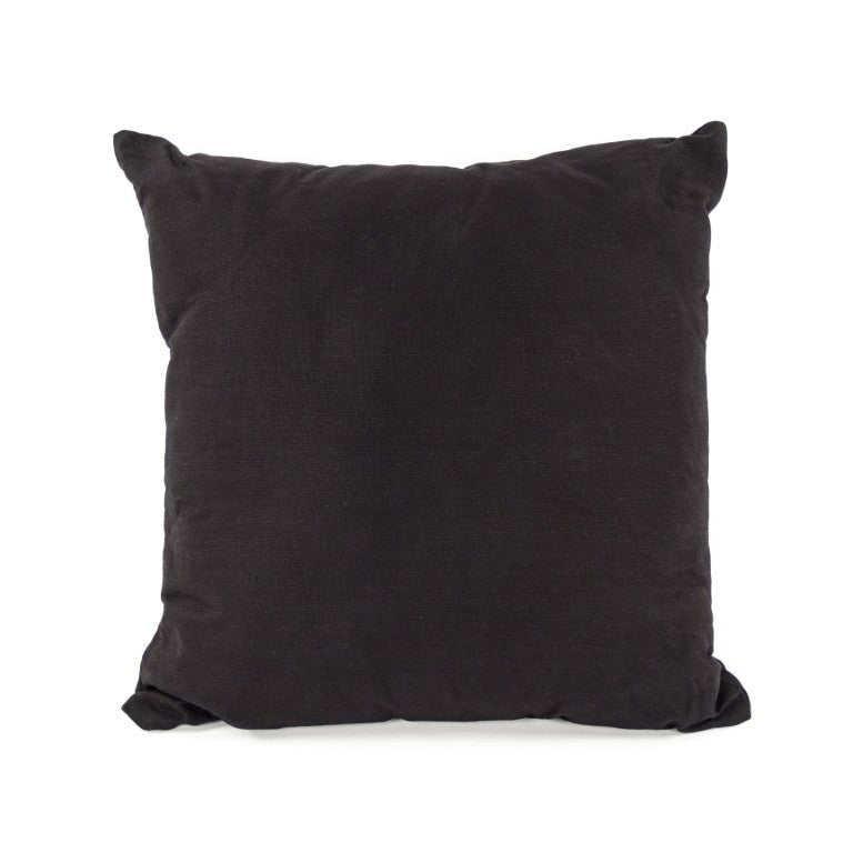 Zentique Black 20x20 Linen Accent Pillow with Plush Fill — Matte Modern Throw Cushion for Sofas Beds Chairs (93 characters) Pillow C026