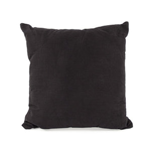 Zentique Black 20x20 Linen Accent Pillow with Plush Fill — Matte Modern Throw Cushion for Sofas Beds Chairs (93 characters) Pillow C026