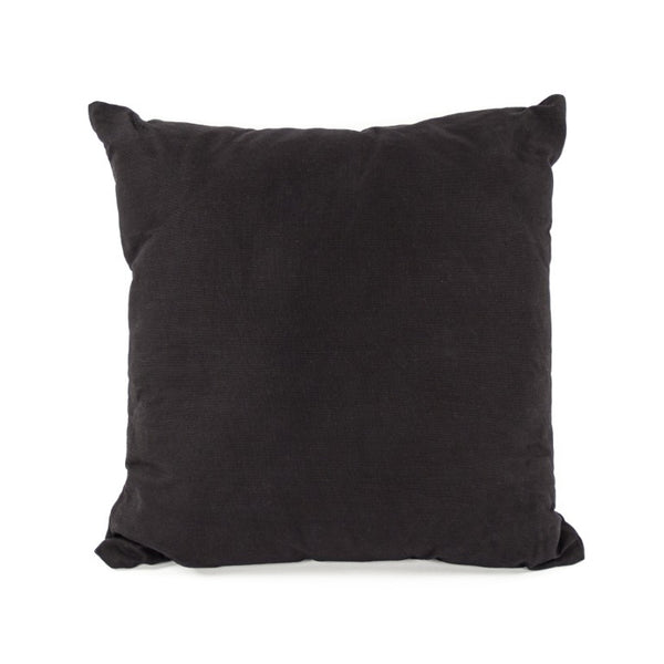 Zentique Black 20x20 Linen Accent Pillow with Plush Fill — Matte Modern Throw Cushion for Sofas Beds Chairs (93 characters) Pillow C026