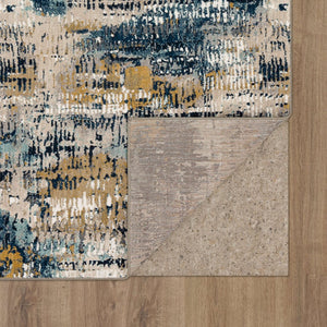 Karastan Rugs Vanguard by Drew & Jonathan Home Placid Machine Woven Triexta Modern/Contemporary Area Rug Majolica Blue 2' 4" x 7' 10"